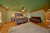 Spacious Master Bedroom with futon and bath