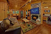 2 Bedroom Cabin with Electric Fireplace Sleeps 6