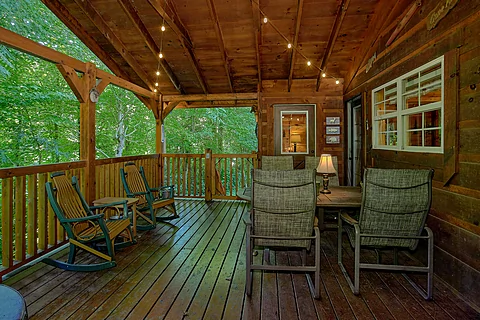Spacious Back Porch near Webb Creek - Webb Creek Hideaway